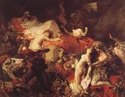 Eugene Delacroix Sardanapalus-dod Sweden oil painting artist
